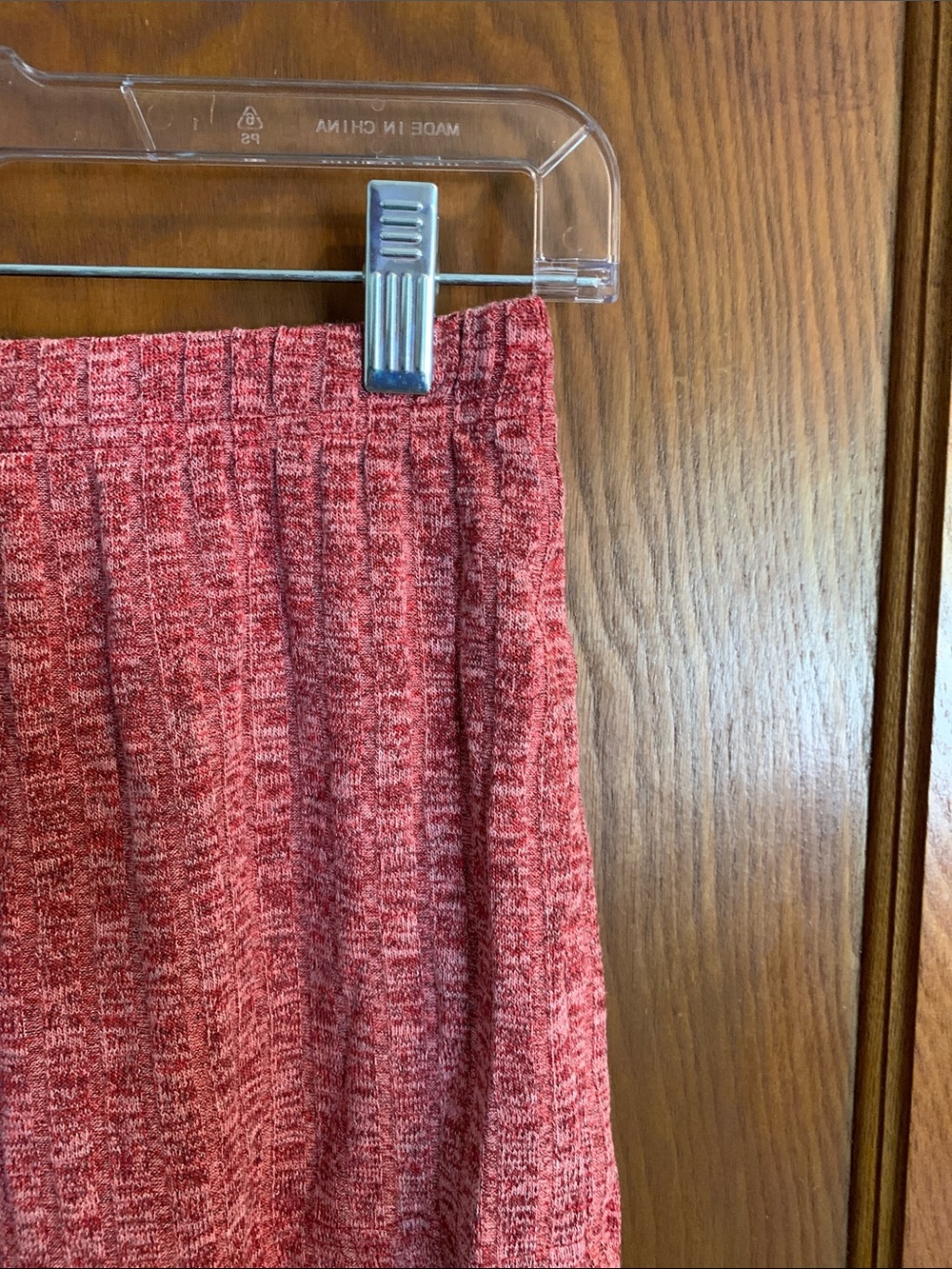 Ekouaer Casual Knit Lounge Shorts - Red - Picture 4 of 7